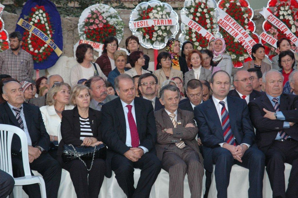 Dignitaries at the opening of Crimean Tatar Culture Center, Eskisehir, Turkey