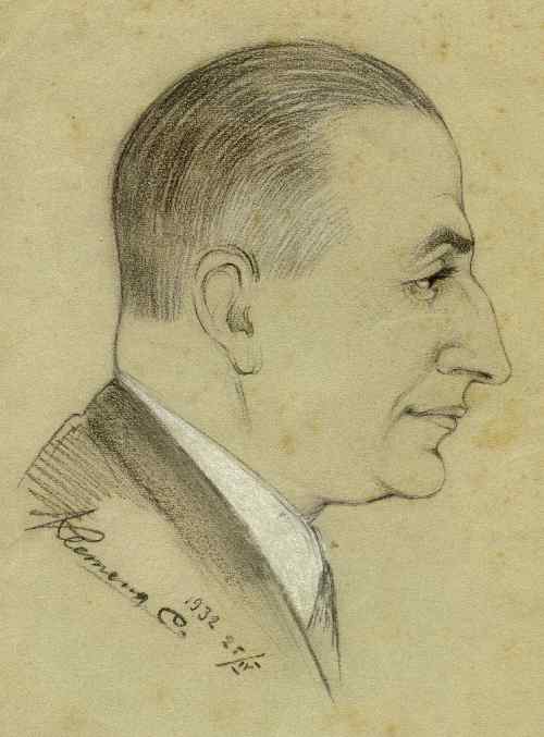 Pencil Drawing of C.S. Kirimer